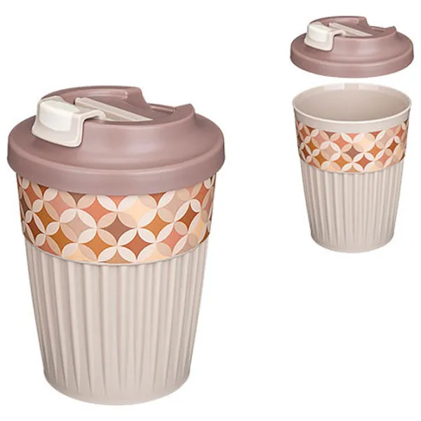 Cană termo Bytplast Phibo Geometrie Beige 0.35l photo 1