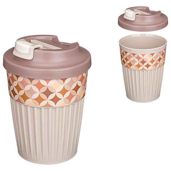 Cană termo Bytplast Phibo Geometrie Beige 0.35l photo 1