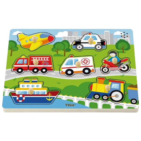 Puzzle VIGA Mijloace de transport 1.5+/ Numărul de piese: 7 photo 1