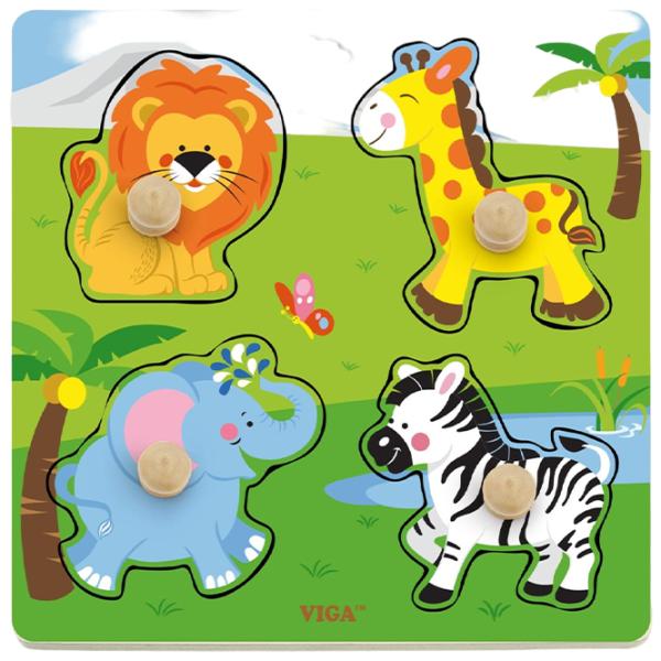 Puzzle VIGA Animale sălbatice 1.5+/ Numărul de piese: 4 photo 1 Puzzle VIGA Animale sălbatice 1.5+/ Numărul de piese: 4 photo 1