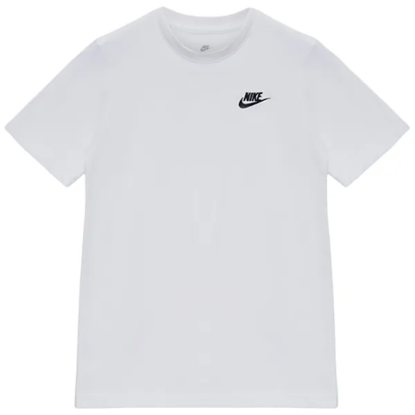 Футболка для девочек Nike G Nsw Tee Club Ss Boy  / Белый photo 1 Футболка для девочек Nike G Nsw Tee Club Ss Boy  / Белый photo 1