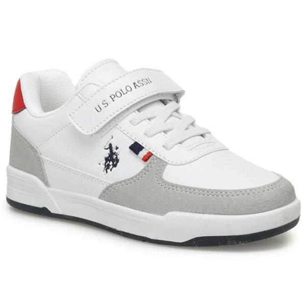 Adidași pentru băieți U.S. Polo Assn. 3W CLINE 3PR Primăvară - vară/ White photo 1