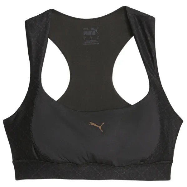Bustieră pentru femei Puma Logo Love Mid Impact Bra Black photo 1