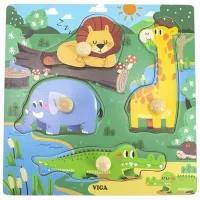 Puzzle VIGA Animale sălbatice 1+/ Numărul de piese: 4