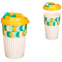 Cană termo Bytplast Phibo Geometrie Portocaliu 0.45l