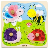 Puzzle VIGA Insecte 1.5+/ Numărul de piese: 4