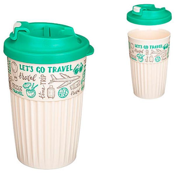 Cană termo Bytplast Phibo Travel Beige 0.45l photo 1 Cană termo Bytplast Phibo Travel Beige 0.45l photo 1