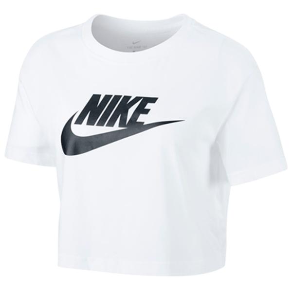 Tricou pentru fete Nike G Nsw Tee Crop Futura  / White photo 1