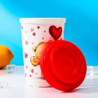 Cană termo Bytplast Phibo Love White 0.4l