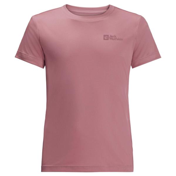 Tricou pentru fete Jack Wolfskin Active Solid T K 170 - 176 cm / Mauve photo 1