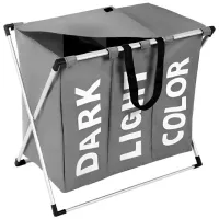 Корзина для белья Ruhhy 12257 Ткань/ Серый