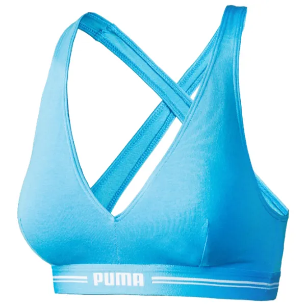 Топ для женщин Puma Cross-Back Padded Top Синий photo 1