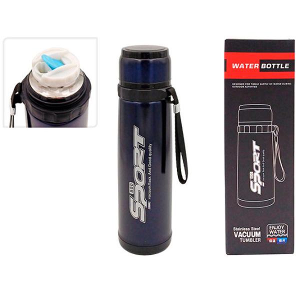 Термос Promstore Sport Черный 0.8л photo 1