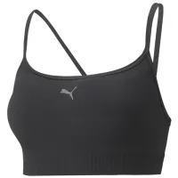 Bustieră pentru femei Puma Low Impact Studio Seamless Bra Black