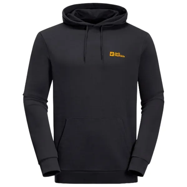 Hanorac pentru bărbați Jack Wolfskin Essential Hoody M Drept/ Black photo 1