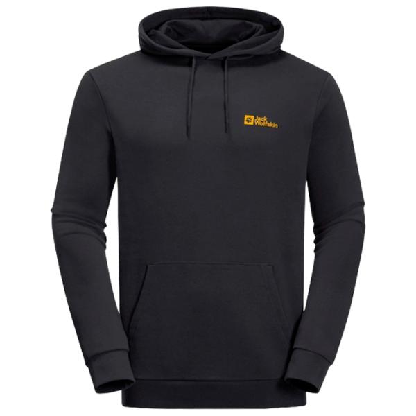 Hanorac pentru bărbați Jack Wolfskin Essential Hoody M Drept/ Black photo 1