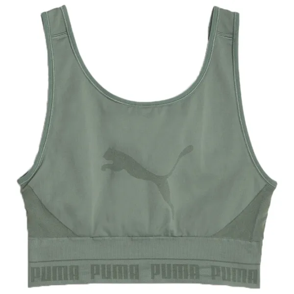 Топ для женщин Puma Evoknit Crop Top Эвкалипт photo 1