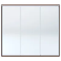 Шкаф Купе Fabrik Home 10926202 240 x 60см x 216 / ЛДСП / Орех Тёмный