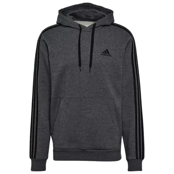 Hanorac pentru bărbați Adidas Hoodie 3 Stripes Fleece Drept/ Grey photo 1