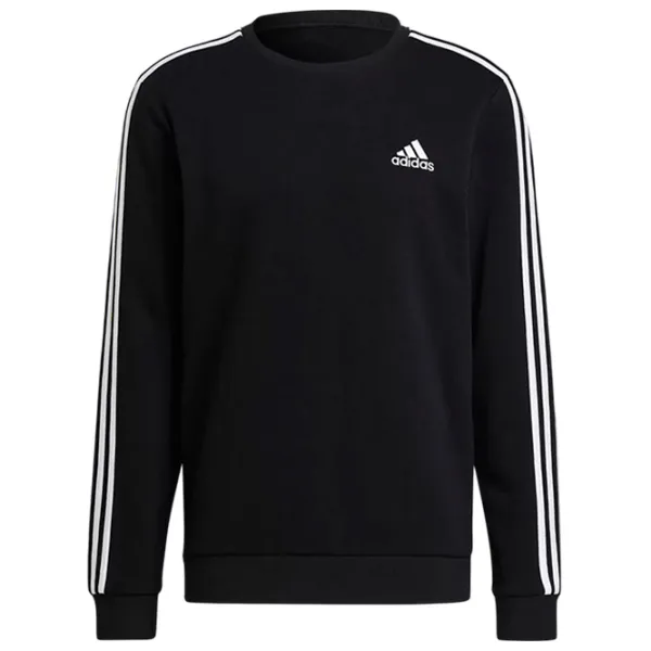 Hanorac pentru bărbați Adidas Sweater Essentials Fleece 3S Drept/ Black photo 1