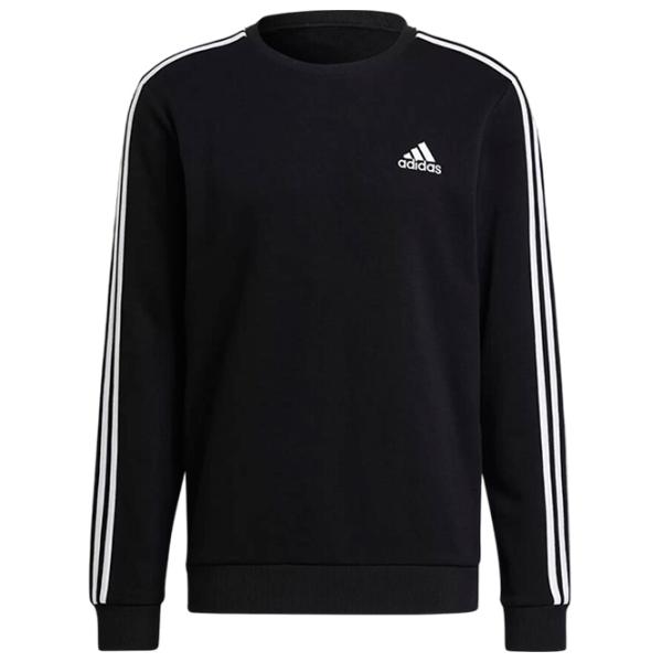 Hanorac pentru bărbați Adidas Sweater Essentials Fleece 3S Drept/ Black photo 1