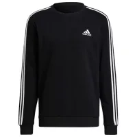 Hanorac pentru bărbați Adidas Sweater Essentials Fleece 3S Drept/ Black