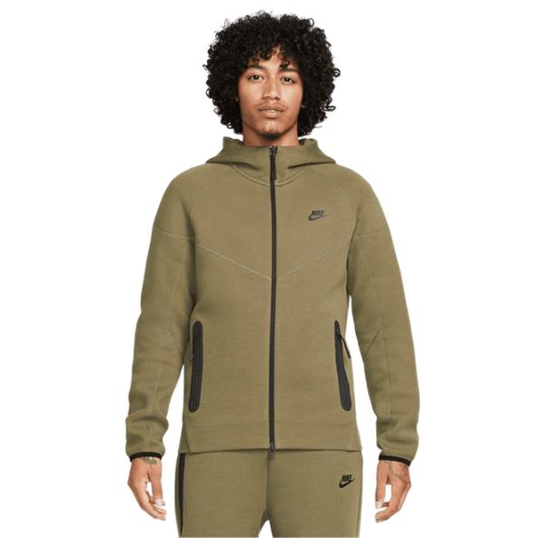 Hanorac pentru bărbați Nike M Nk Tch Flc Fz Wr Drept/ Green photo 1
