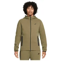 Толстовка для мужчин Nike M Nk Tch Flc Fz Wr Прямой/ Зелёный