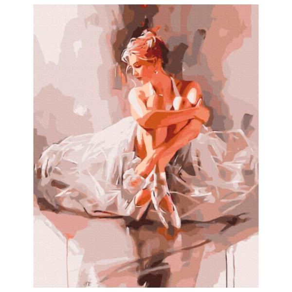 Pictură pe numere BrushMe Balerina într-un nor de tandrețe BS52894FC 50 x 40 cm/ Verticală photo 1