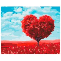 Pictură pe numere BrushMe Inima naturii BS52254FC 50 x 40 cm/ Orizontală