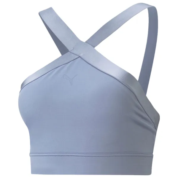 Bustieră pentru femei Puma Flawless Sculpt Mid-Impact Longline Blue photo 1