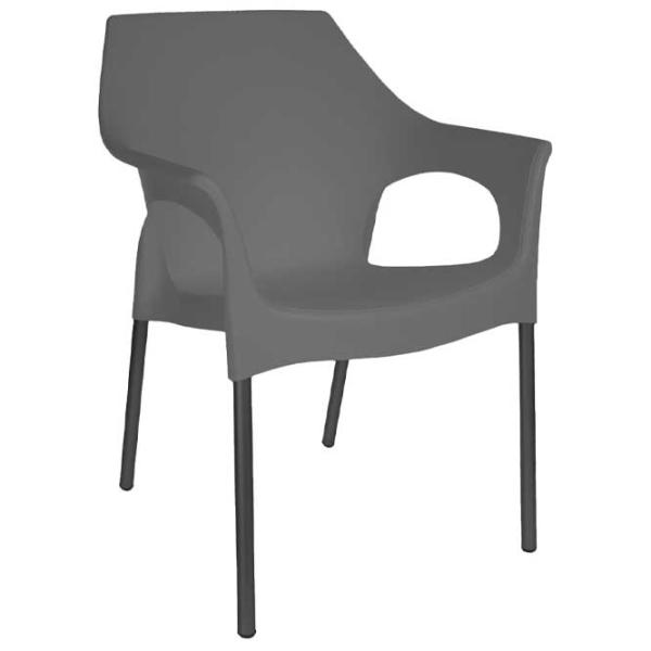 Scaun de grădină Sanja Stella Plastic/ Anthracite photo 1 Scaun de grădină Sanja Stella Plastic/ Anthracite photo 1