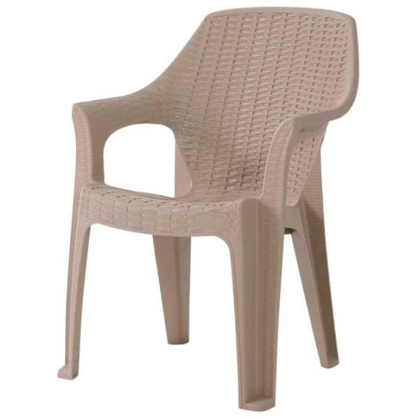 Scaun de grădină Magnus Babel Plastic/ Cappucino photo 1 Scaun de grădină Magnus Babel Plastic/ Cappucino photo 1