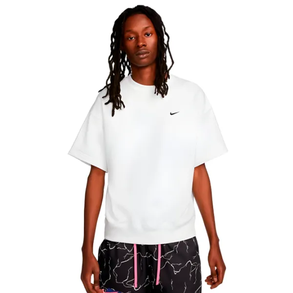Tricou pentru bărbați Nike M Nk Solo Swsh Ft Ss Top 50-100% bumbac, 0-50% poliester/ White photo 1