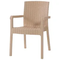 Scaun de grădină Magnus Vector Plastic/ Cappucino