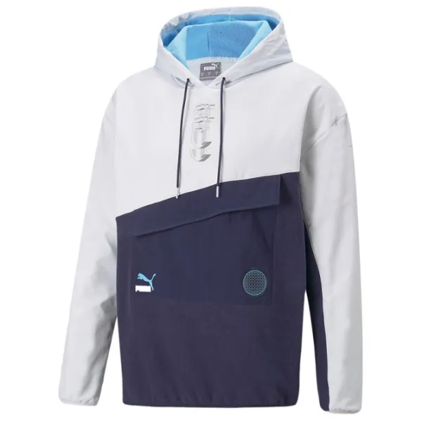 Hanorac pentru bărbați Puma Figc Ftblstatement Winterized Drept/ Blue photo 1