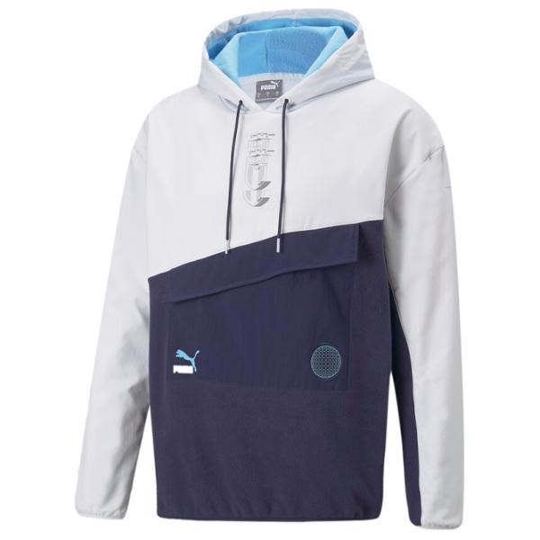 Hanorac pentru bărbați Puma Figc Ftblstatement Winterized Drept/ Blue photo 1