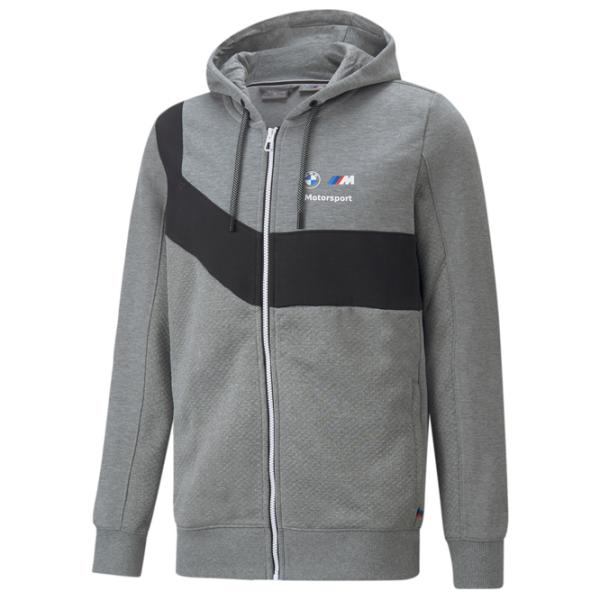 Hanorac pentru bărbați Puma Bmw Mms Hdd Sweat Jacket Drept/ Gray photo 1