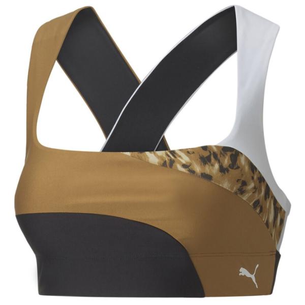 Топ для женщин Puma Mid Impact Safari Glam Bra Коричневый photo 1 Топ для женщин Puma Mid Impact Safari Glam Bra Коричневый photo 1