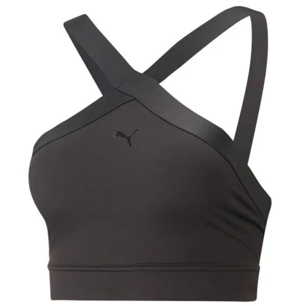 Топ для женщин Puma Flawless Sculpt Mid-Impact Longline Черный photo 1