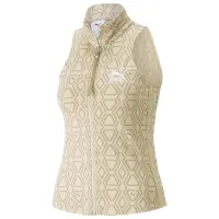Bustieră pentru femei Puma Luxe Sport T7 Knitted Beige