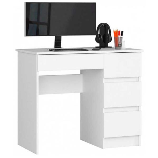 Masă de birou Akord A-7 90 Right PAL/ White photo 1