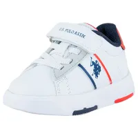 Adidași pentru băieți U.S. Polo Assn. 3W TRAVIS JR 3PR Primăvară - vară/ White