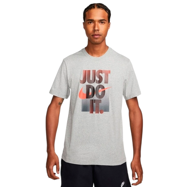 Tricou pentru bărbați Nike M Nsw Tee 12Mo Jdi 100% bumbac/ Gray photo 1