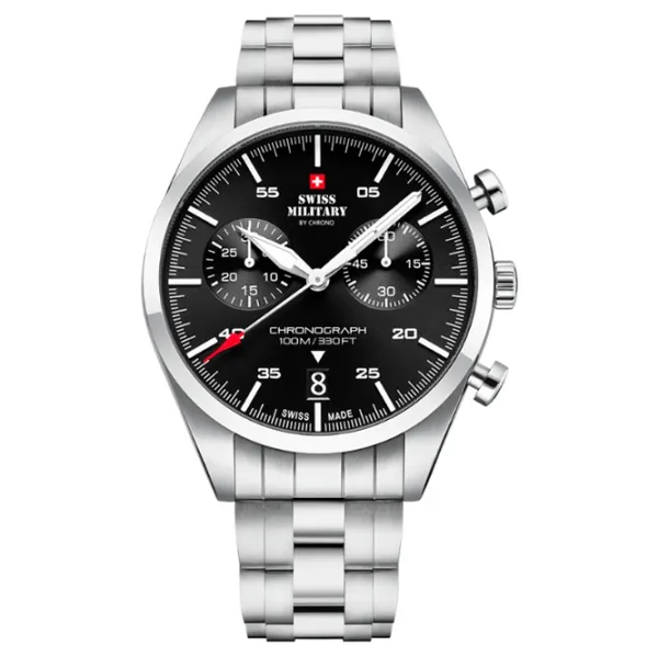 Ceas de mână pentru bărbați Swiss Military SM34090.01 Cuarț/ 43 mm photo 1