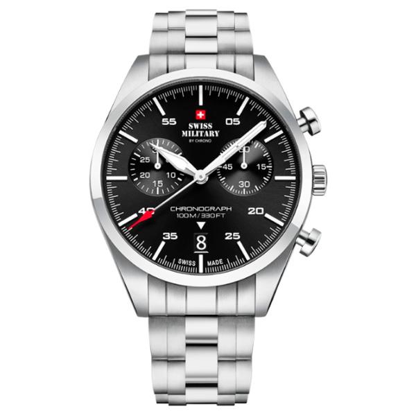 Ceas de mână pentru bărbați Swiss Military SM34090.01 Cuarț/ 43 mm photo 1