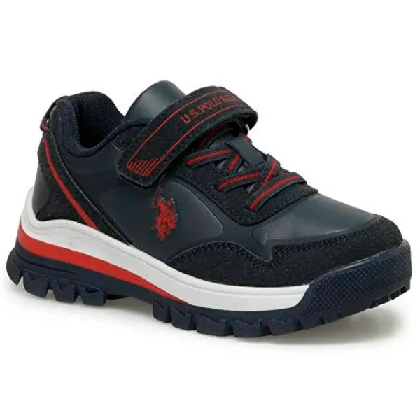 Adidași pentru băieți U.S. Polo Assn. 3W SAGAN JR 3PR Navy photo 1