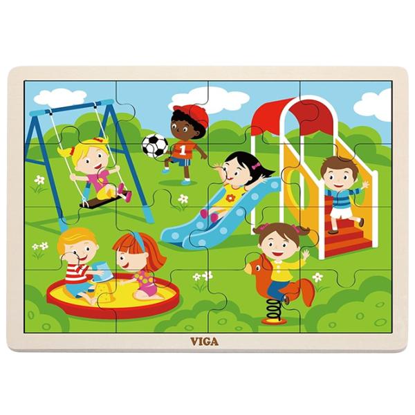 Puzzle VIGA Парк развлечений 2+/ Количество деталей: 16 photo 1