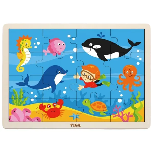 Puzzle VIGA Океан 2+/ Количество деталей: 16 photo 1