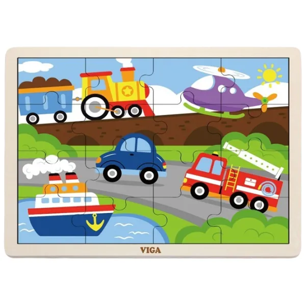 Puzzle VIGA Transport 2+/ Numărul de piese: 16 photo 1 Puzzle VIGA Transport 2+/ Numărul de piese: 16 photo 1